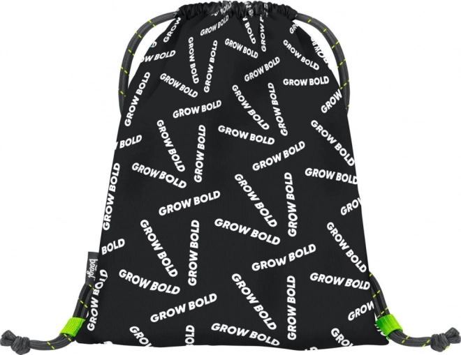 Baagl Grow Bold Black Gym Bag