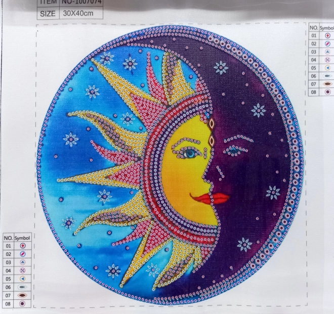 Diamond Painting 7D Sun and Moon Set