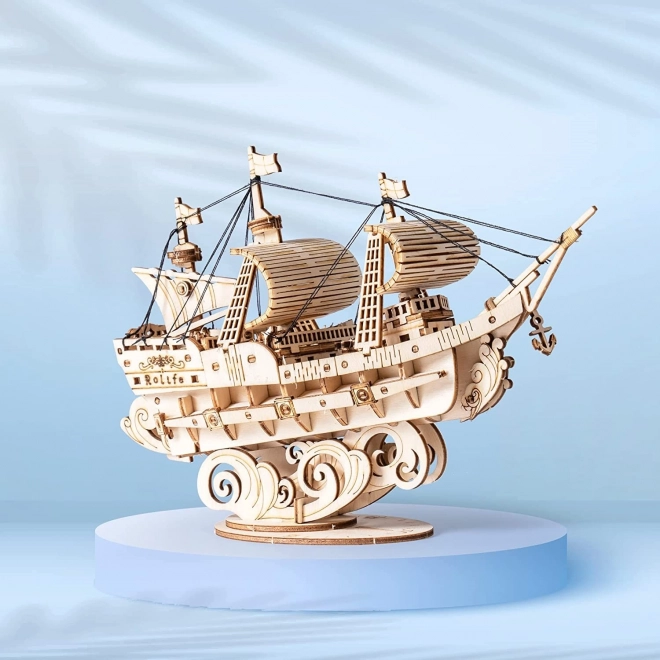 Wooden 3D Puzzle Military Sailing Ship