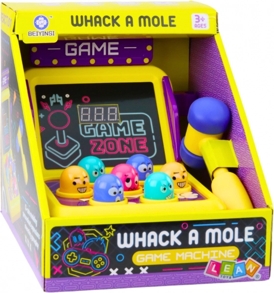 Jeu d'Habileté Whack A Mole Machine avec Marteau Lumières Sons
