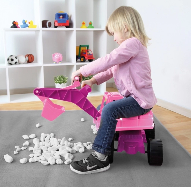 Pink Children's Excavator 70 cm