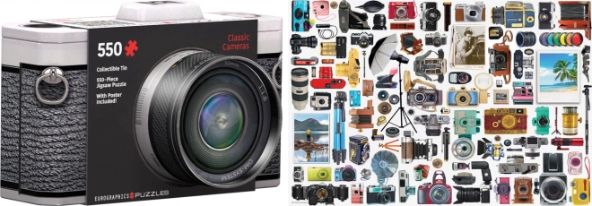 Eurographics Tin Box Classic Camera 550 Piece Puzzle