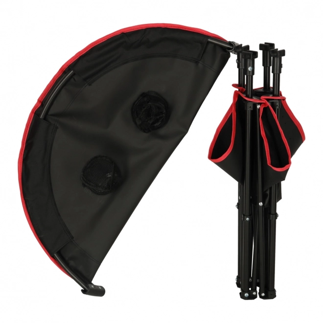 Table de camping pliable avec housse noire