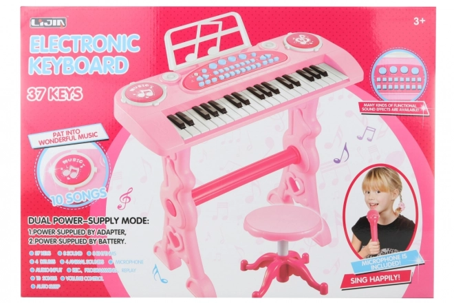 Pink Piano with Adapter