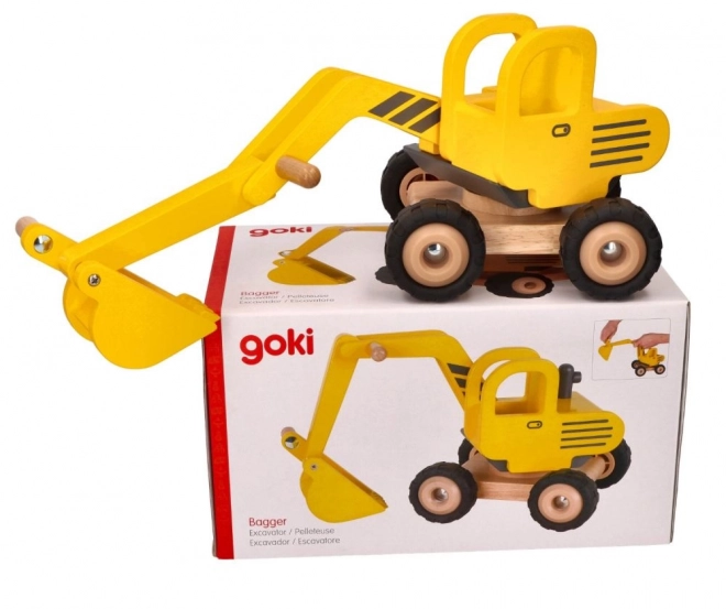 Wooden Excavator Toy