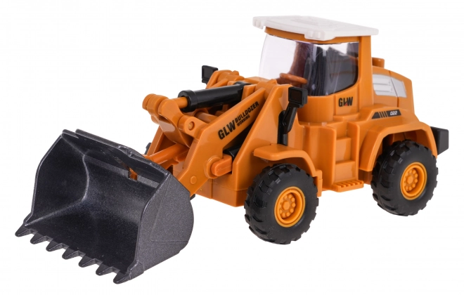 Children's Metal Bulldozer with Rubber Tires and Friction Drive