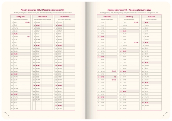 Daily Planner Vivella Top 2025 Green