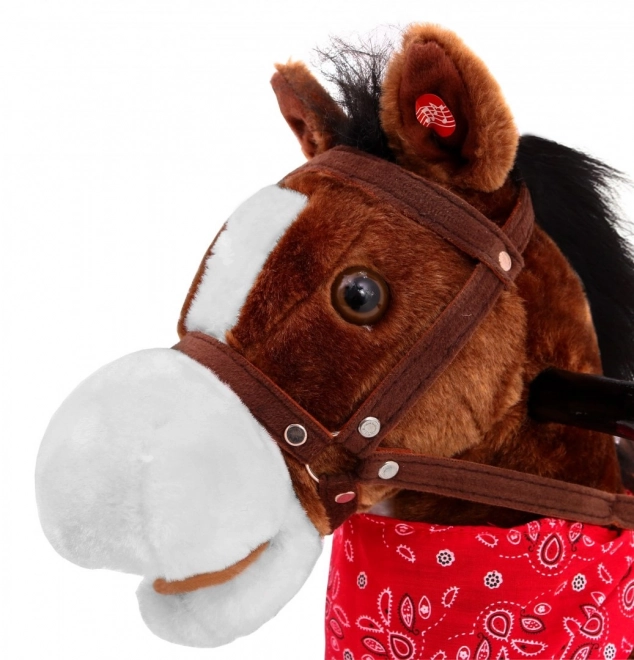 Rocking Horse Dark Brown With Cowboy Music