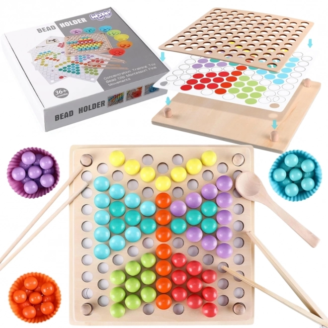 Kleurrijke balletjes mozaïek Montessori Woopie