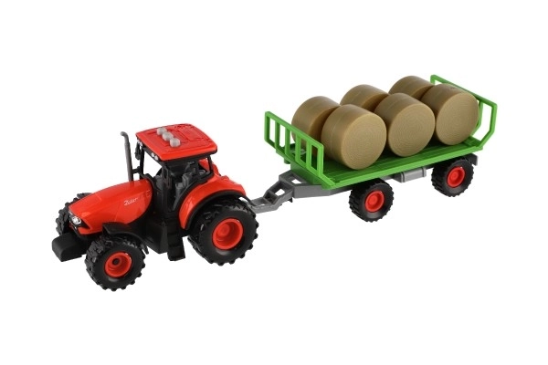 Zetor Tractor with Trailer and Bales