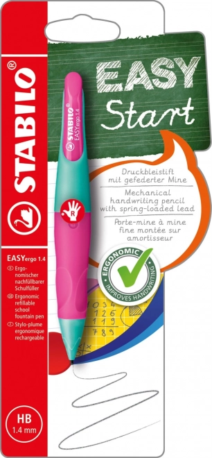 Stabilo Easyergo Pencil for Right-Handers Turquoise-Pink