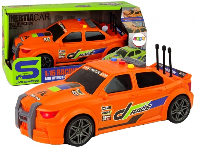 Orange Racing Sports Car with Sound 1:16