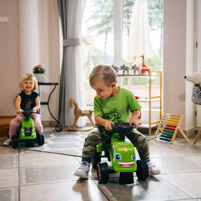 Falk bébitraktor Claas utánfutóval és kerti eszközökkel
