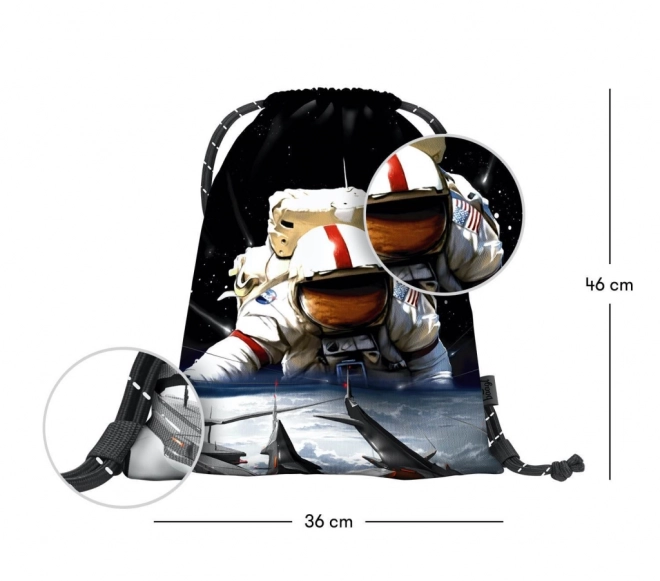 Drawstring Bag Cosmonaut Design by Baagl