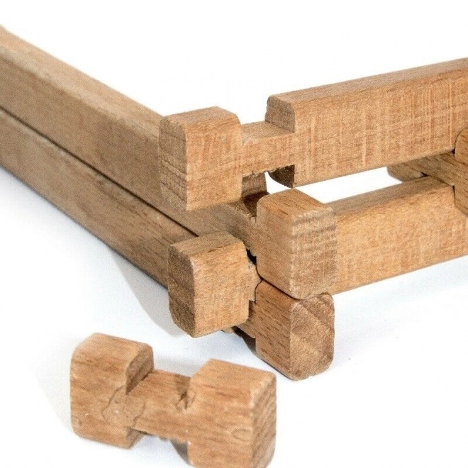 Jeujura Holzbaukasten Große Farm mit Traktor und Tieren