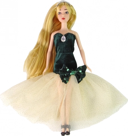 Elegant dress with a sparkling tulle skirt