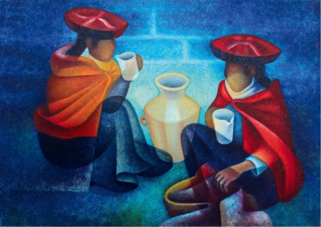 Puzzle Commerçants, Pérou 1000 pièces BLUEBIRD