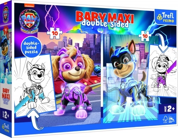 Double-sided Puzzle Paw Patrol: Puppy Heroes Baby Maxi 2x10 Pieces