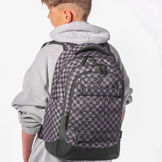 Zaino scolastico Skate Max grigio