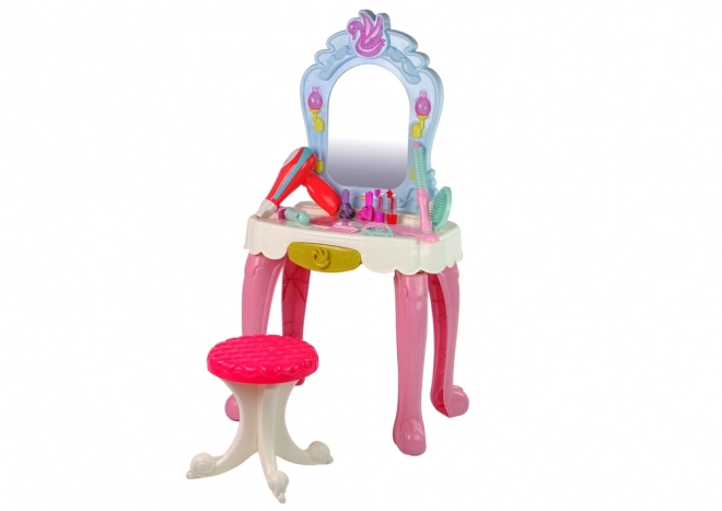 Fairytale Vanity Set for Little Ladies with Stool