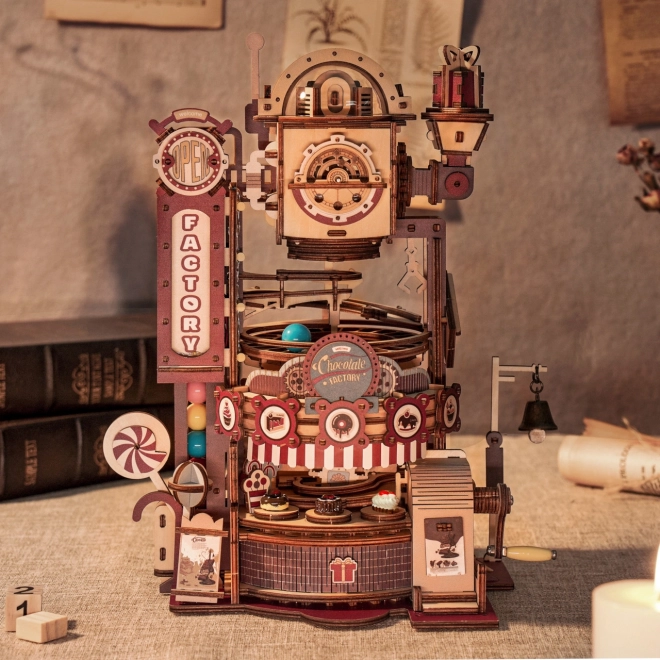 Rokr Chocolate Factory Marble Run with LED Lights