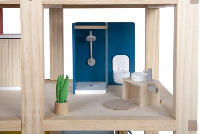 Small Foot Dollhouse with Furniture, Natural