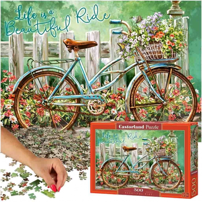 Puzzle 500 pezzi Castorland Passeggiata in bicicletta