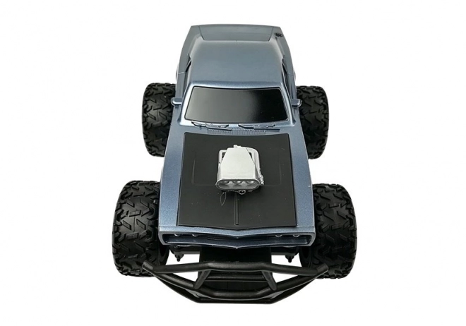 Remote Control Off-Road Car with High Wheels - Navy Blue