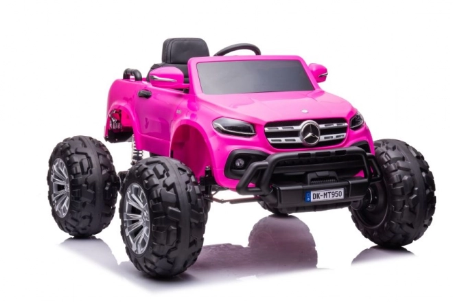 Mercedes Battery Operated Car Barbie Pink