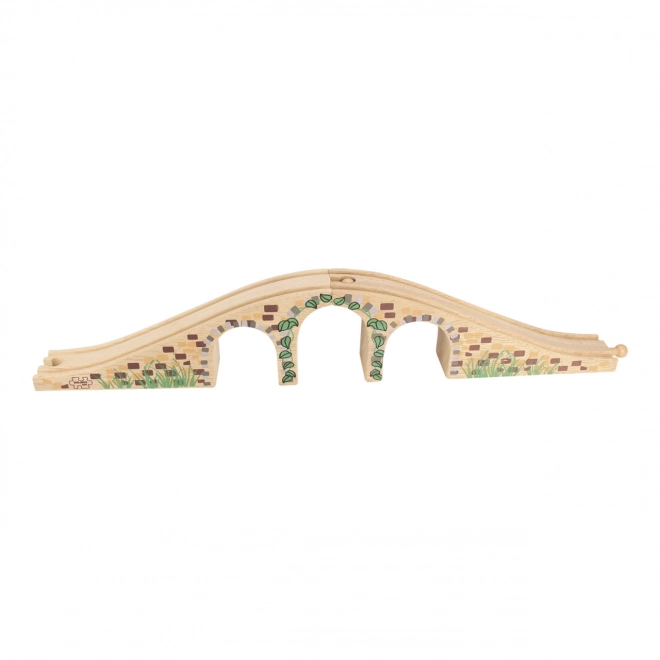 Wooden Toy Train Track Bridge