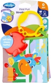 Playgro hanging stroller book with teether
