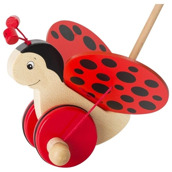 Wooden Ladybug Push Toy