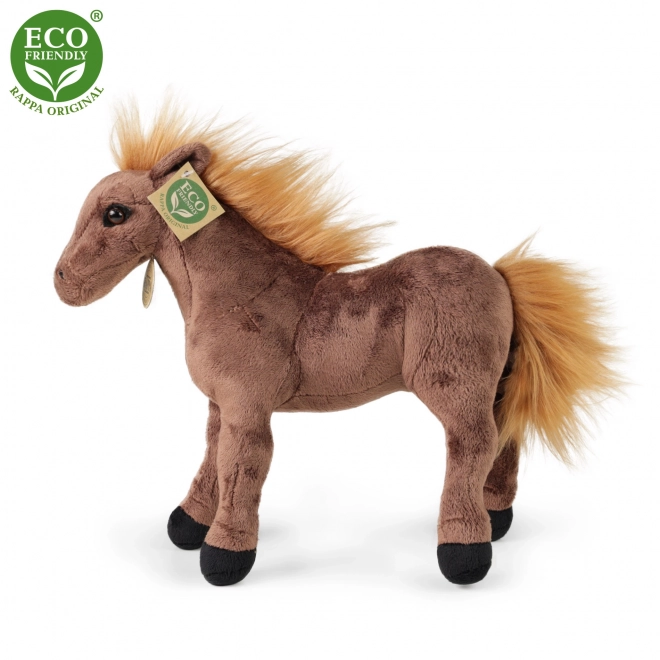 Brown Plush Horse 29 cm Eco-friendly