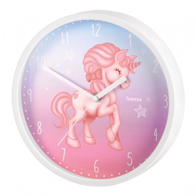 Children's Wall Clock Magical Unicorn