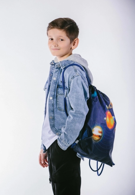 Baagl School Backpack Set - Airy Planets