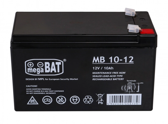 Gelová baterie 12V/10Ah pro dětská elektrická vozidla - Náhradní díl