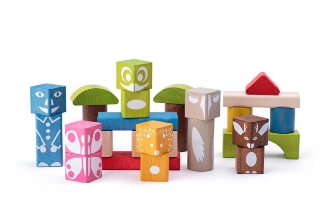 Wooden Forest Animals Blocks