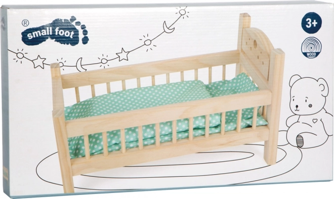 Small Foot Wooden Doll Crib Natural