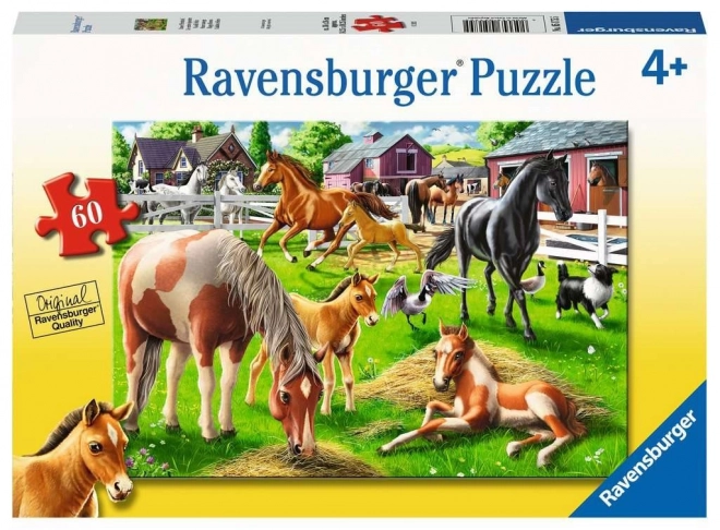 Ravensburger happy horses 60 piece puzzle