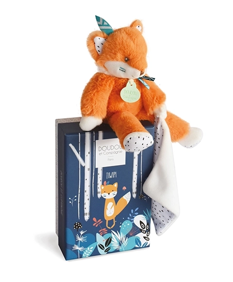 Doudou Gift Set - Plush Fox with Blanket 21 cm