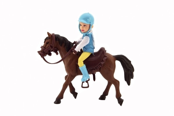 Horse and Jockey Doll Set