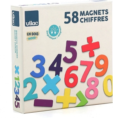Vilac Wooden Magnetic Numbers