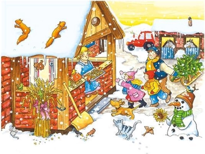 A magical winter scene for storytelling