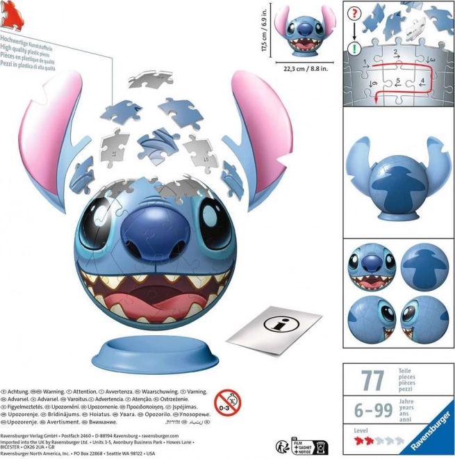 Disney Stitch 3D Puzzle Ball