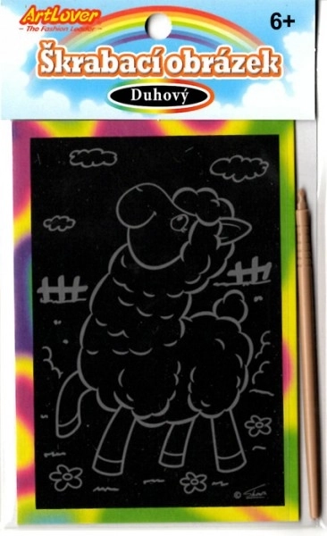 ArtLover Rainbow Scratch Picture Llama