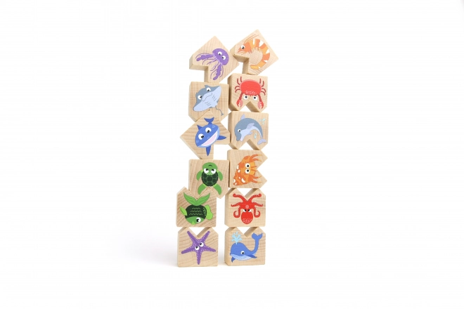 Wooden Balancing Game - Sea Animals