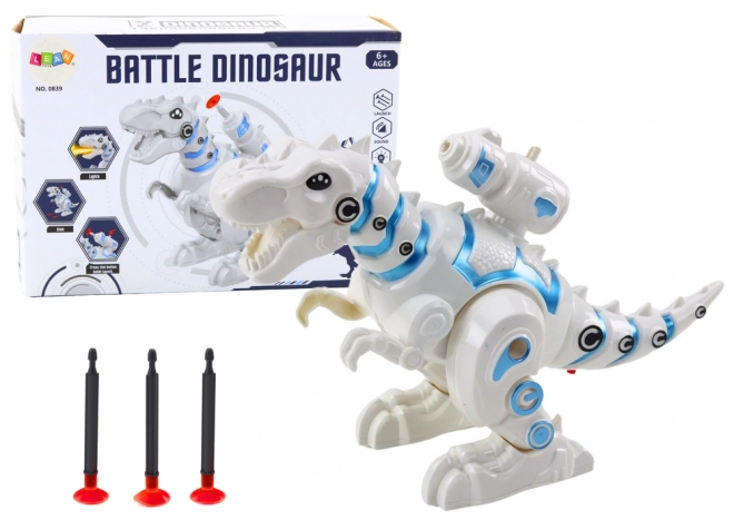 Interactive Dinosaur Robot with Dart Launcher