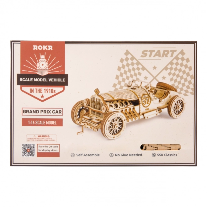 Rokr 3D Wooden Puzzle Grand Prix Car