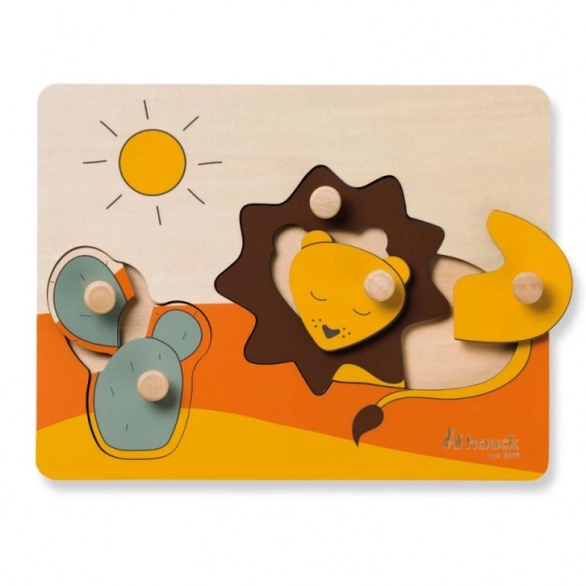 Wooden Puzzle with Handles for Kids