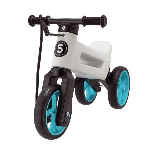 Balance Bike Funny Wheels Rider SuperSport – White-Turquoise